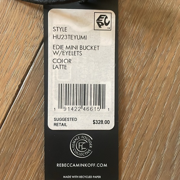 NWT Rebecca Minkoff Edie Mini Bucket Bag with Eyelets - Picture 3 of 15